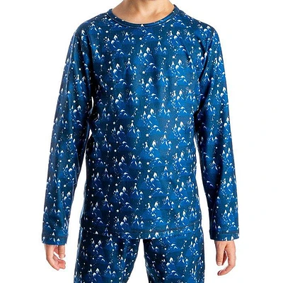 Juniors' [3-16] Velvet Fleece Print Crew Top