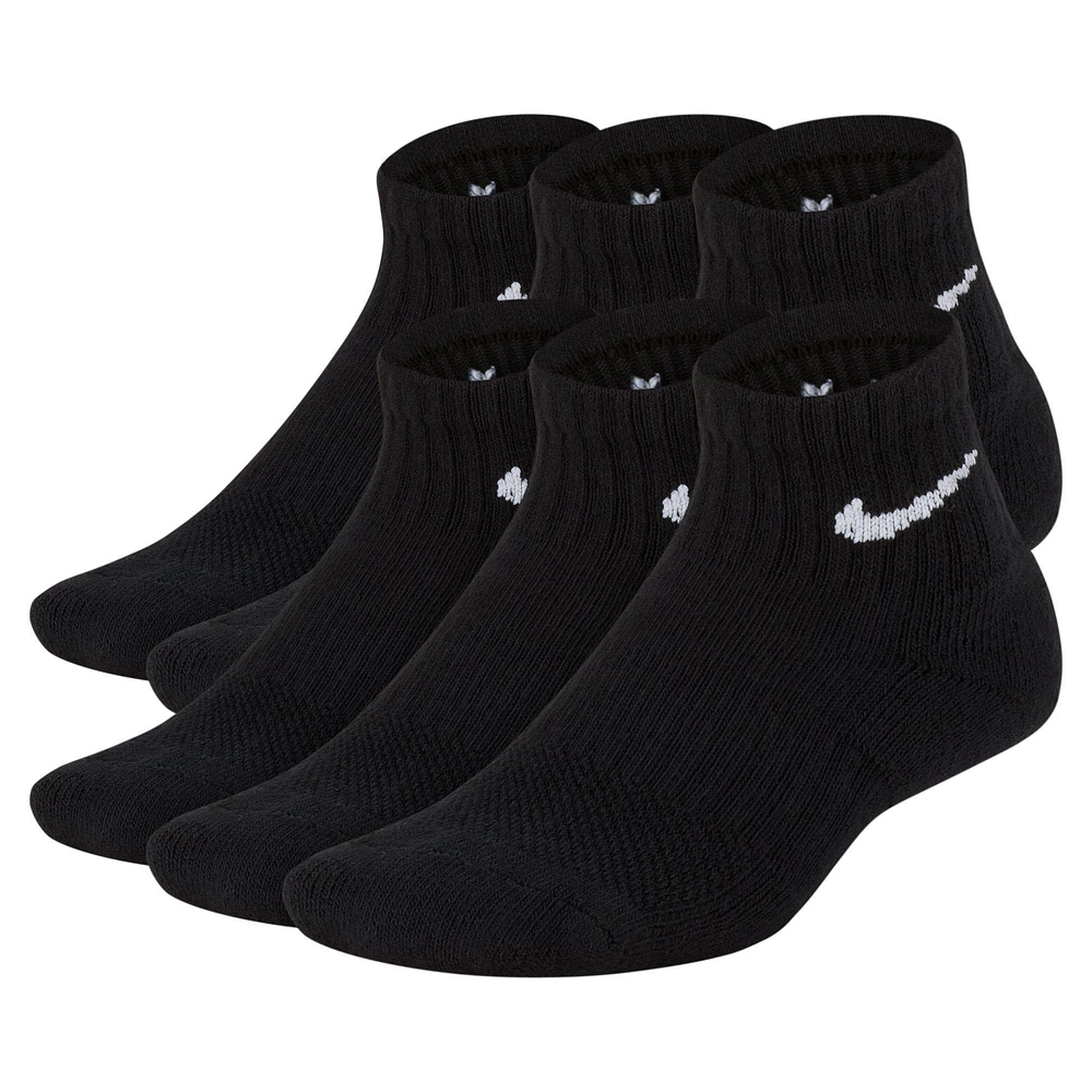 Juniors' Performance Cushioned Quarter Training Sock (6 Pack)
