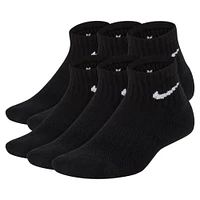 Juniors' Performance Cushioned Quarter Training Sock (6 Pack)