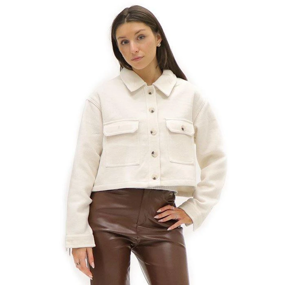 Women's Jess Cropped Shirt Jacket