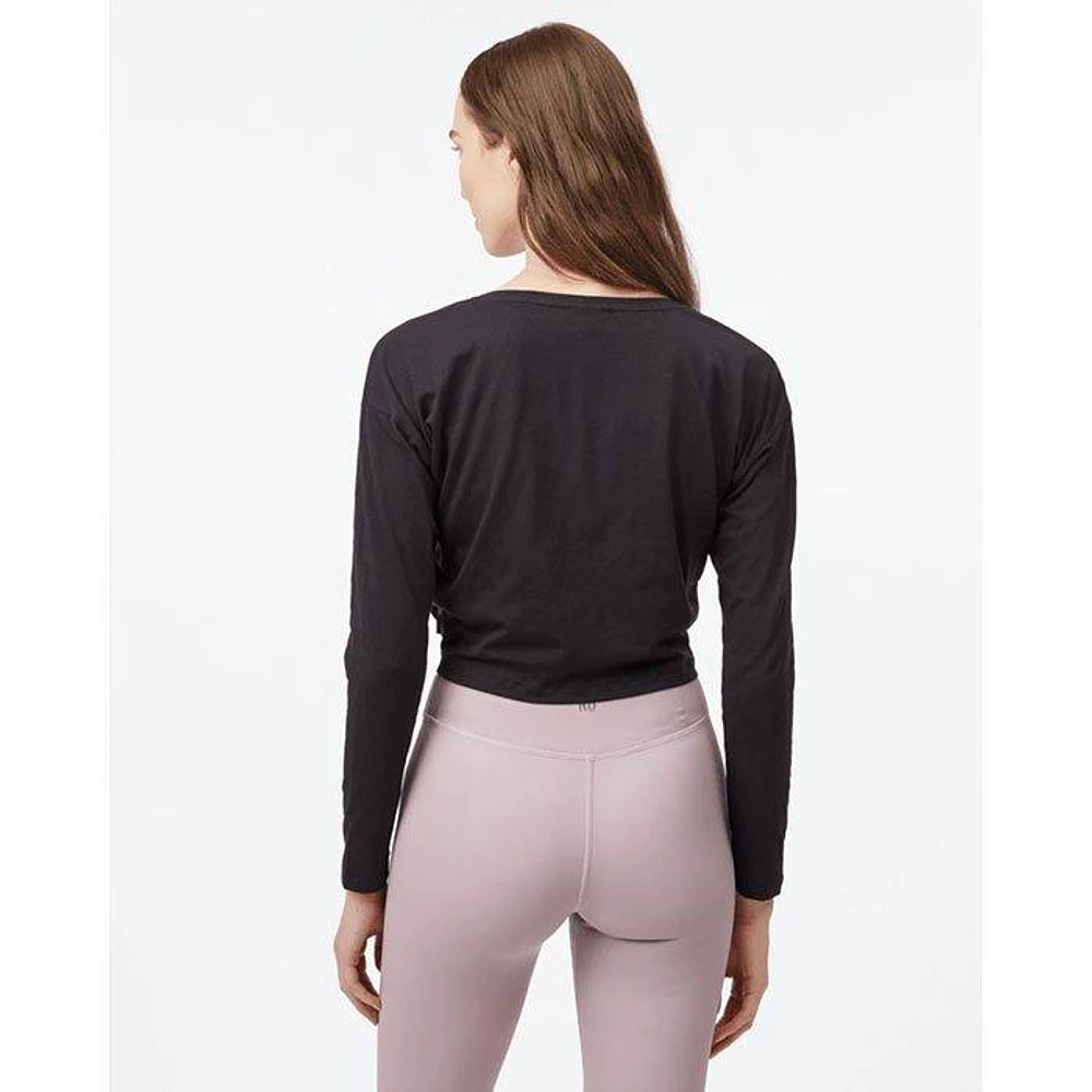 Women's Tie Front Long Sleeve Top
