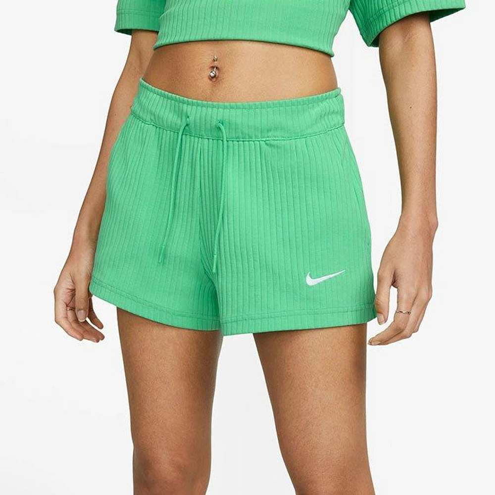 Women's Sportswear High Waist Ribbed Jersey Short