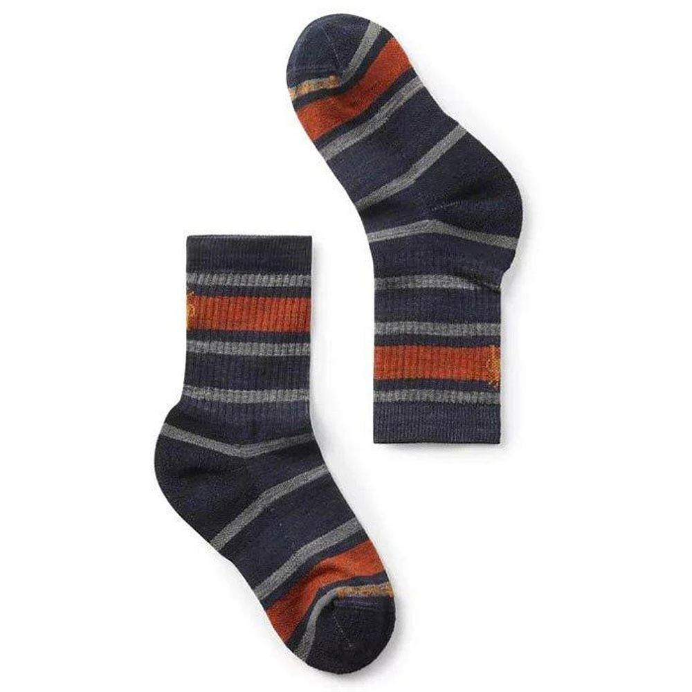 Kids' Hike Light Cushion Striped Crew Sock