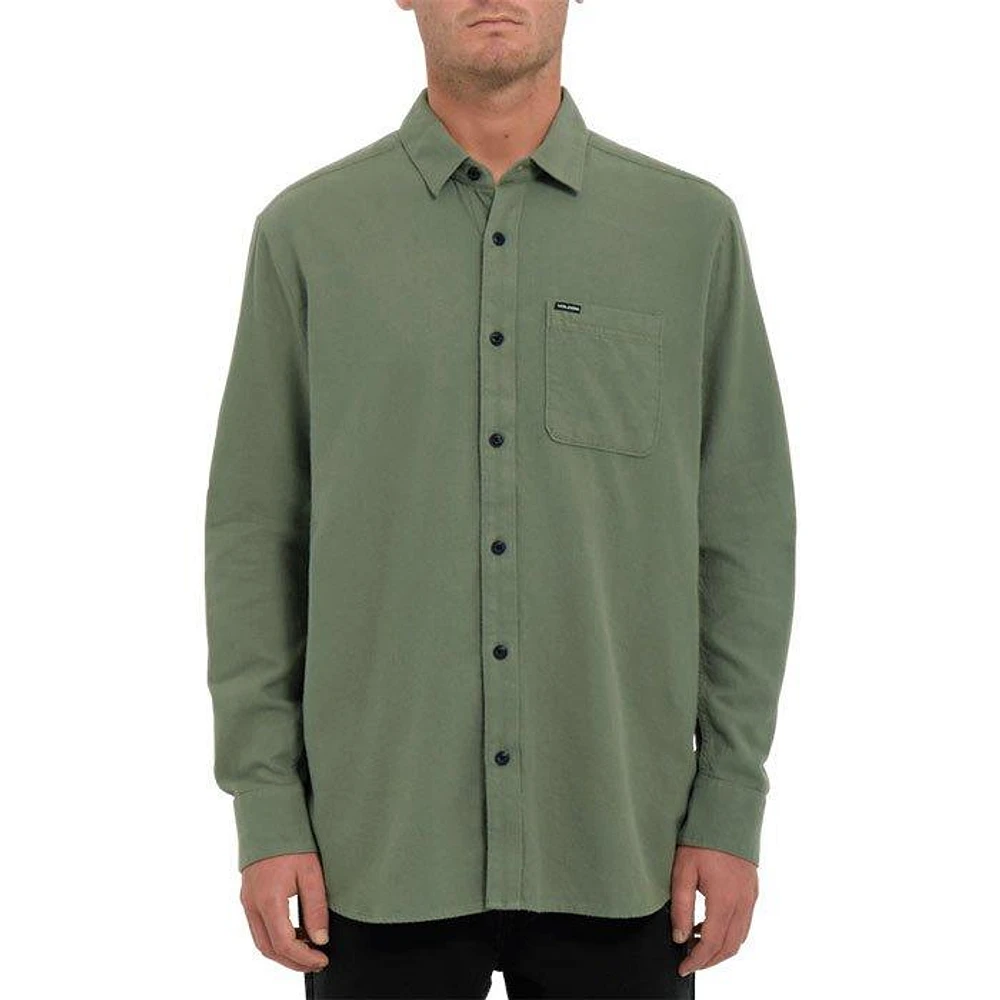 Men's Caden Solid Flannel Shirt