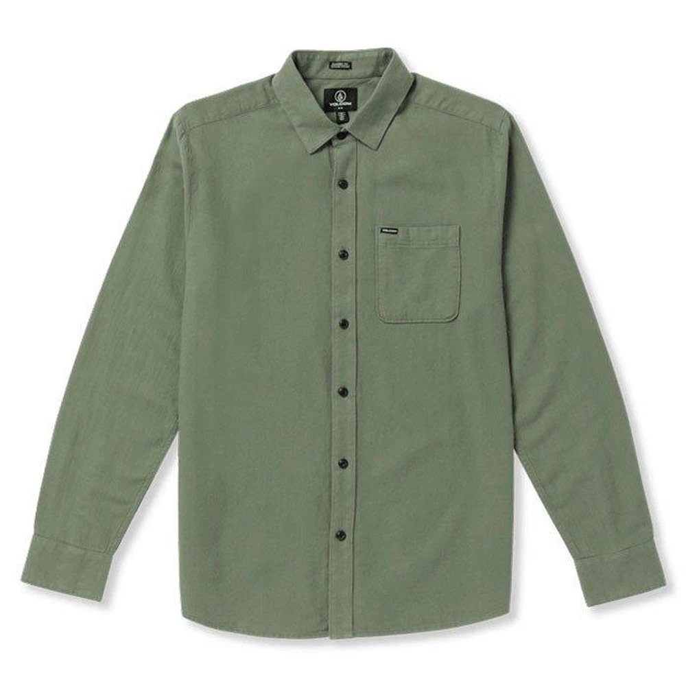 Men's Caden Solid Flannel Shirt