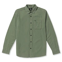 Men's Caden Solid Flannel Shirt