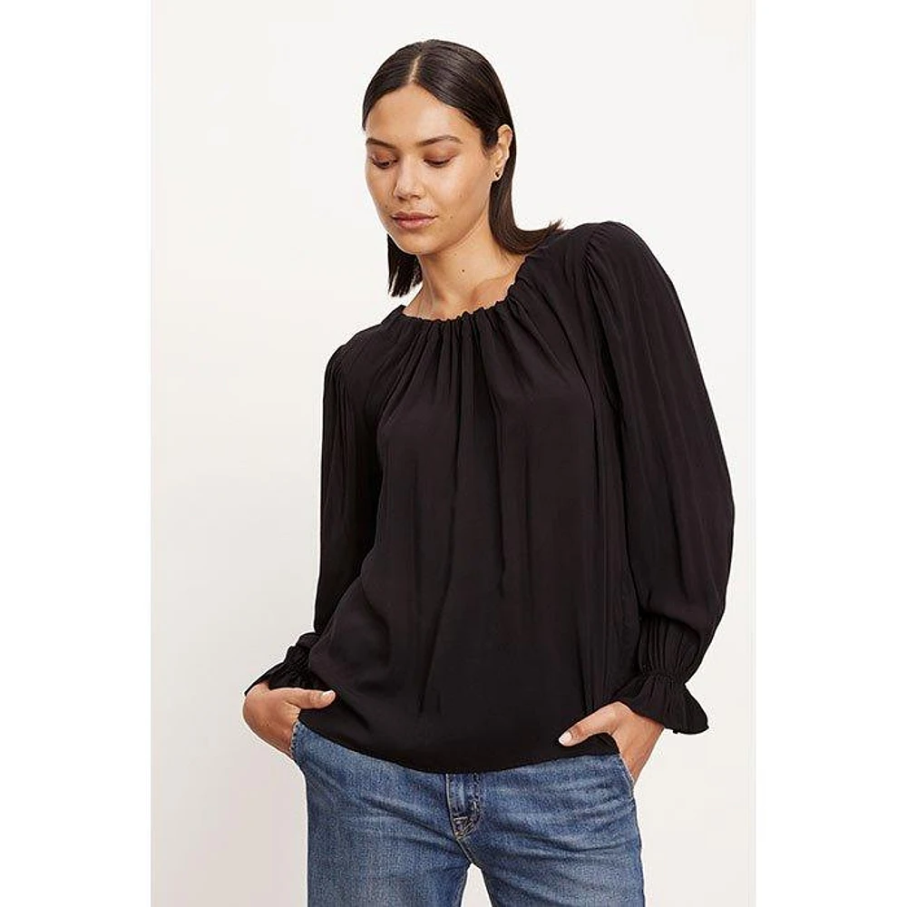 Women's Bristol Neck Tie Top