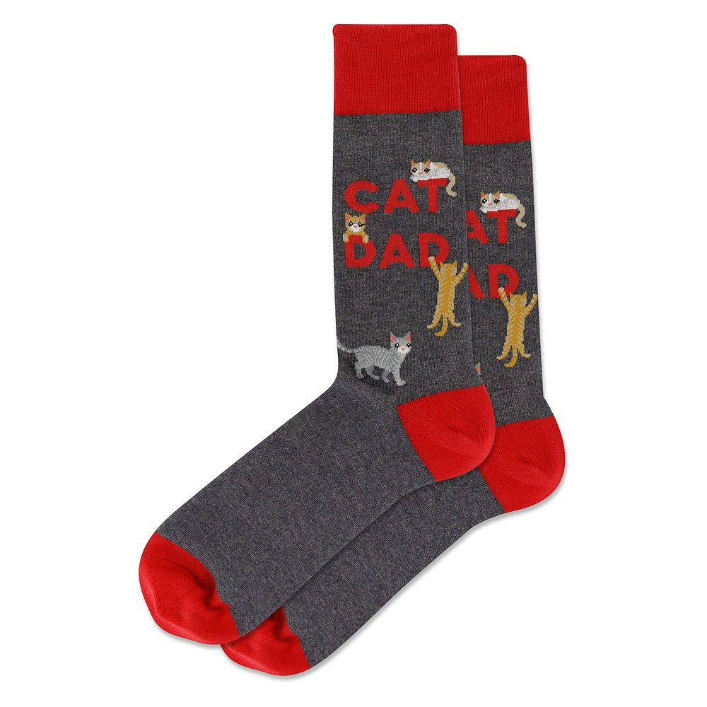 Men's Cat Dad Sock