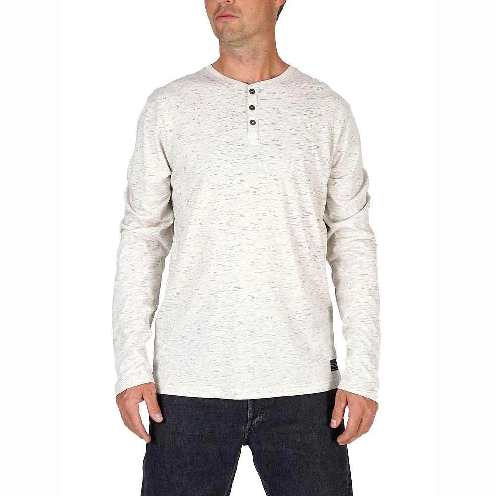 Men's Long Sleeve Henley Top