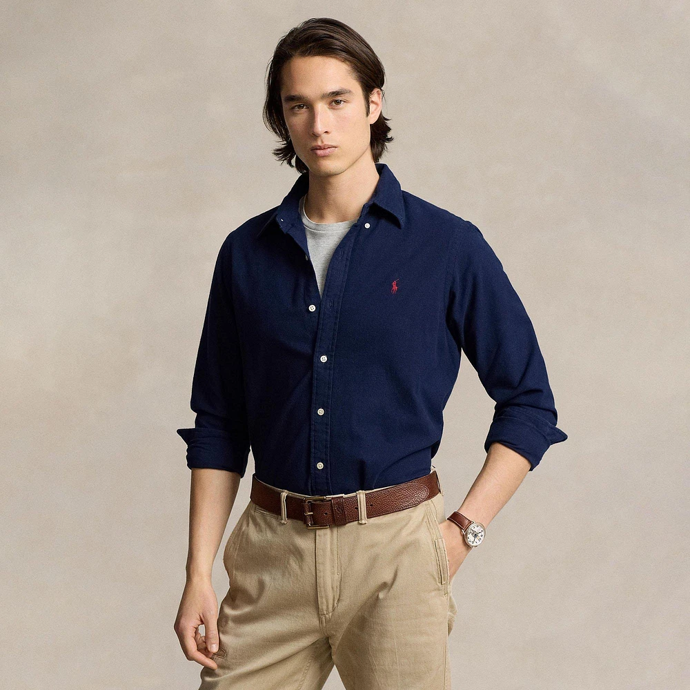 Men's Classic Fit Brushed Flannel Shirt