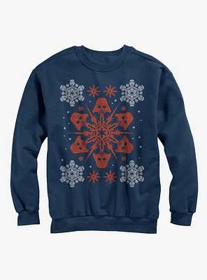 Star Wars Christmas Darth Vader Snowflake Girls Sweatshirt