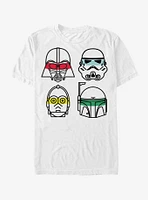 Star Wars Character Lines T-Shirt