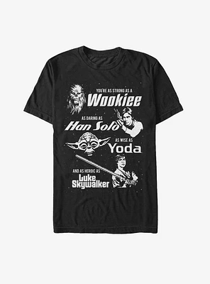 Star Wars Dad Qualities T-Shirt