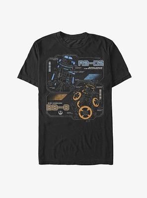 Star Wars Droid Schematics T-Shirt