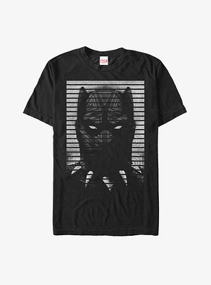 Marvel Black Panther Striped Profile T-Shirt