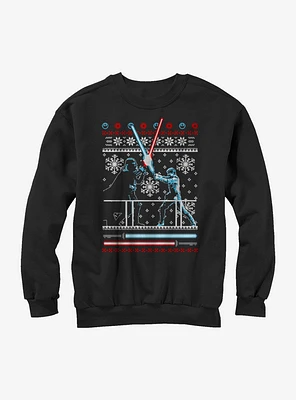 Star Wars Ugly Christmas Sweater Duel Girls Sweatshirt