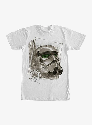 Star Wars Distressed Stormtrooper Helmet T-Shirt