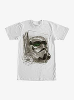 Star Wars Distressed Stormtrooper Helmet T-Shirt