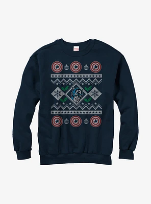 Marvel Captain America Ugly Christmas Sweater Sweatshirt