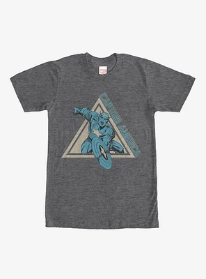Marvel Triangle Captain America T-Shirt