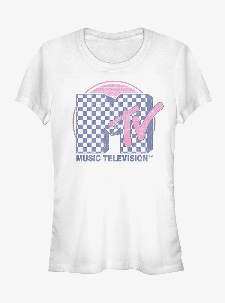 MTV Checkerboard Logo Girls T-Shirt