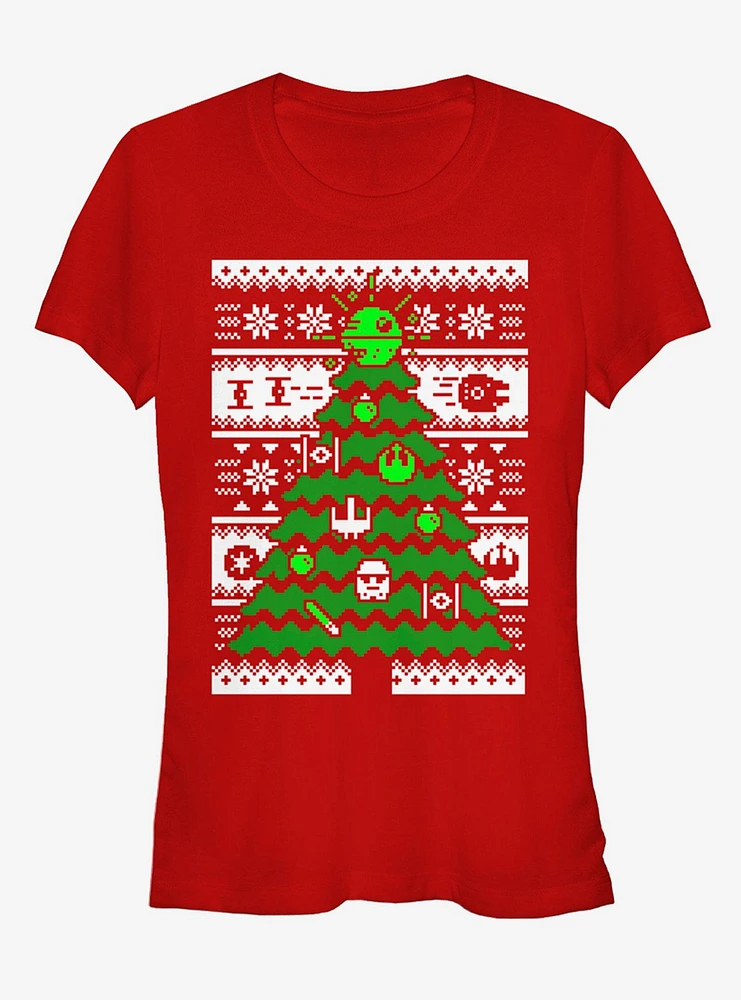 Star Wars Ugly Christmas Sweater Tree Girls T-Shirt