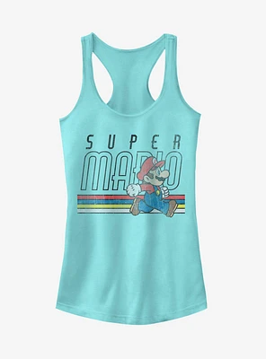 Nintendo Super Mario Classic Stripes Girls Tank