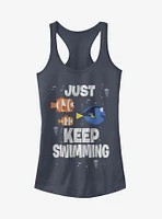 Disney Pixar Finding Dory Just Keep Swimming Girls Tank