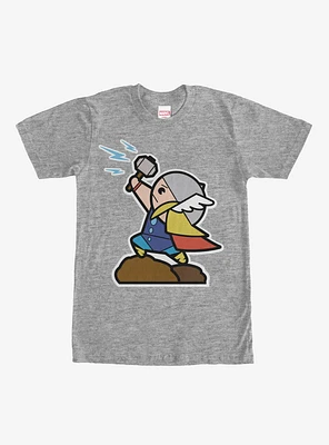 Marvel Cartoon Thor with Hammer T-Shirt