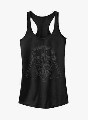 Star Wars Darth Vader Helmet Girls Tank