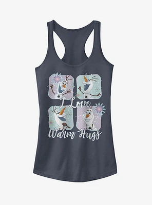 Frozen Olaf Snowflake I Love Warm Hugs Girls Tank