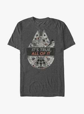 Star Wars Millennium Falcon It's True T-Shirt