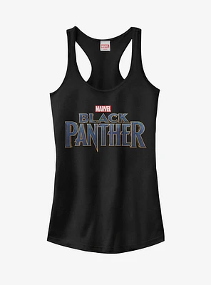 Marvel Black Panther 2018 Text Logo Girls Tanks
