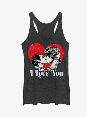 Star Wars Han and Leia I Love You Heart Girls Tanks