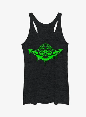 Star Wars Halloween Dripping Jedi Master Yoda Girls Tanks