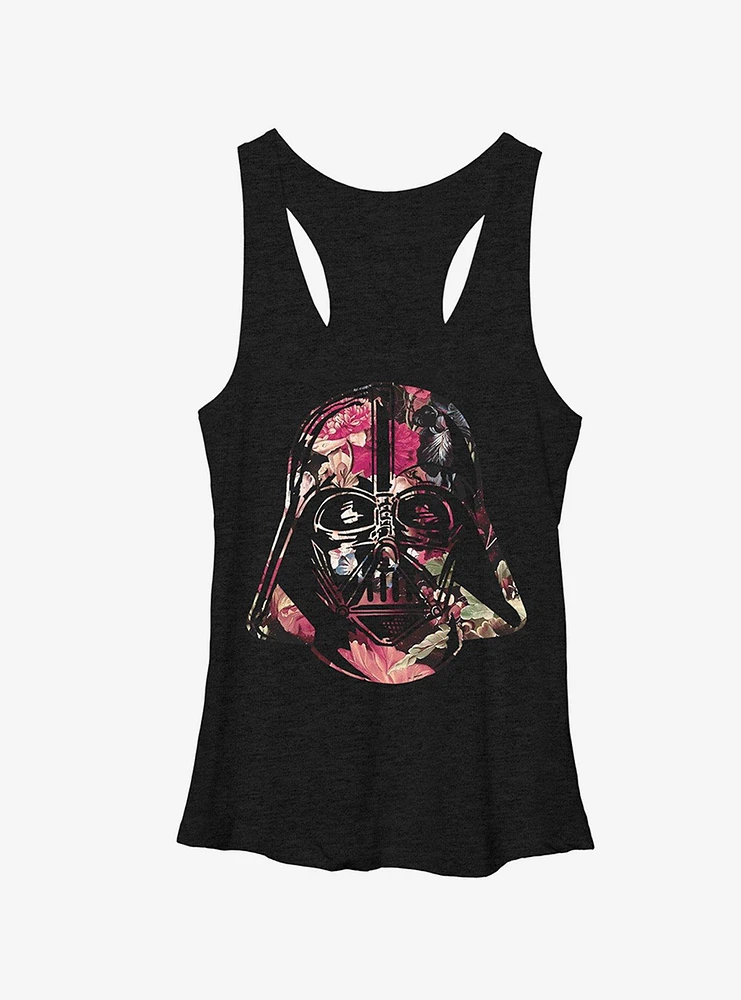 Star Wars Floral Print Vader Girls Tanks