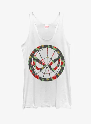Marvel Spider-Man Rose Print Womens Tank