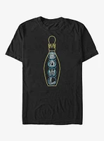 Bowling Neon Light Print T-Shirt