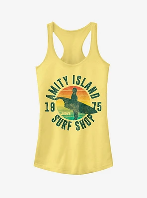 Jaws Retro Amity Island Surf Shop Girls Tank