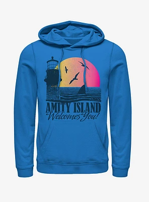 Jaws Amity Island Tourist Welcome Hoodie