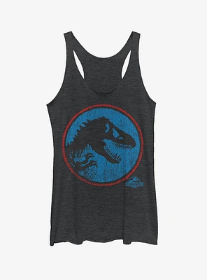 Retro T. Rex Circle Girls Tank