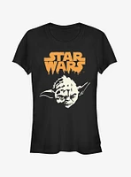 Star Wars Yoda Ghoul Girls T-Shirt