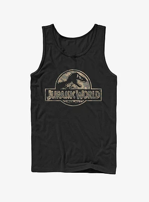 Camouflage Print Logo Tank