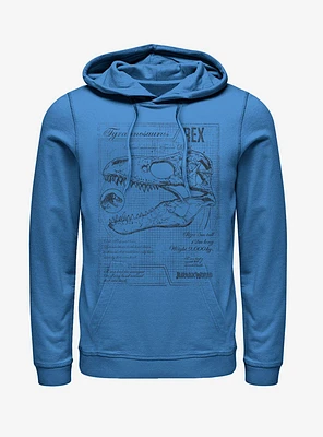 Jurassic World Fallen Kingdom T. Rex Schematics Hoodie