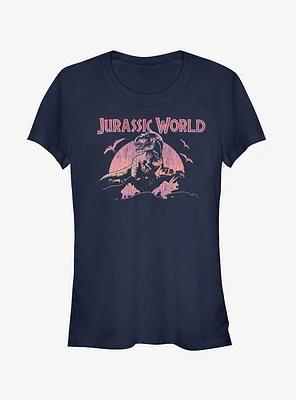 Retro T. Rex Silhouette Girls T-Shirt