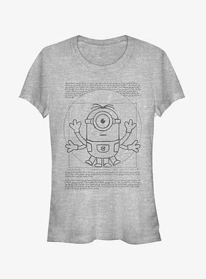 Minion da Vinci Man Girls T-Shirt