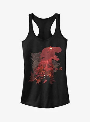 T. Rex Silhouette Girls Tank