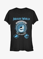 Roll With Triceratops Girls T-Shirt