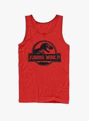 Jurassic World Fallen Kingdom Spray Paint Print Logo Tank