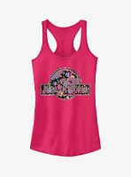 Hippie Flower Logo Girls Tank